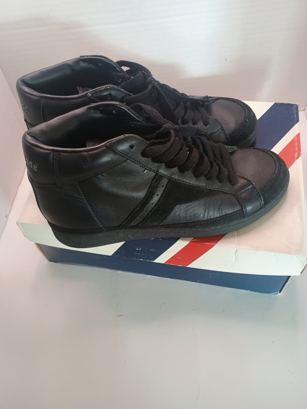 Pro Keds Shotmaker Leather Black Vintage 80s MK-1125M Hi Top Sneakers 9.5